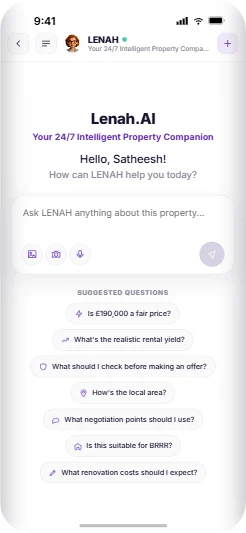 Asking LENAH a question about a property